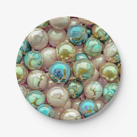 直径7インチの丸い紙皿 ペーパープレート (正面)