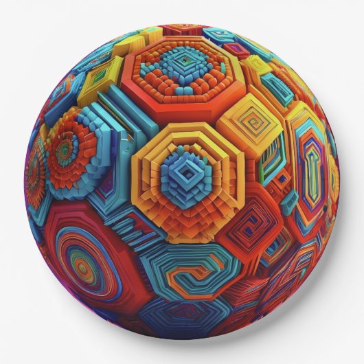 直径9インチの丸い紙皿 ペーパープレート (正面)