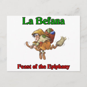 直感のLaのBefana (クリスマスの魔法使い)の饗宴 シーズンポストカード