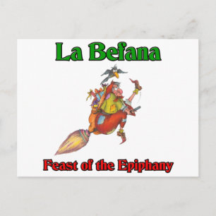 直感のLaのBefana (クリスマスの魔法使い)の饗宴 シーズンポストカード