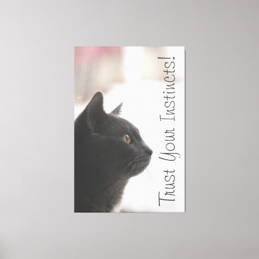 直感を信じなさい キャンバスプリント (正面)