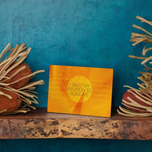 直感を信ずる フォトプラーク (側面)