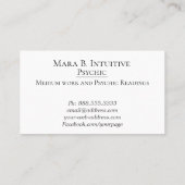*~*直感的なサイキック・リーダー・メディア・抽象芸術 名刺 (裏面)