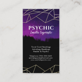 直感的な治療者と精神的なタロットカードの読み取り 名刺