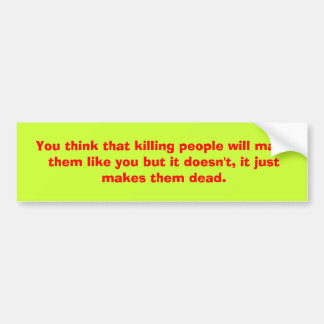 直感 バンパーステッカー