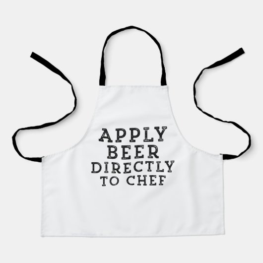 直接シェフにビールを適用する,料理のヒント,ギフト エプロン (正面)