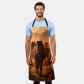 直来ランニング戦 エプロン (着用した状態)