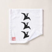 直江兼続の国旗 バスタオルセット (ウォッシュタオル)