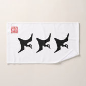 直江兼続の国旗 バスタオルセット (ハンドタオル)