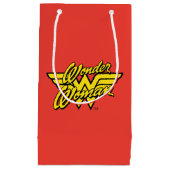 直流漫画 |女性疑問に思ロゴ |ハッピーバースデー スモールペーパーバッグ (正面)