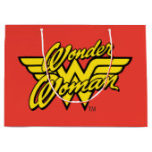 直流漫画 |女性疑問に思ロゴ |ハッピーバースデー ラージペーパーバッグ (正面)