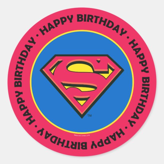 直流漫画 |男すごい人 |ロゴクラシックロゴ ラウンドシール (正面)