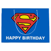 直流漫画 |男すごい人 |ロゴクラシックロゴ ラージペーパーバッグ (正面)