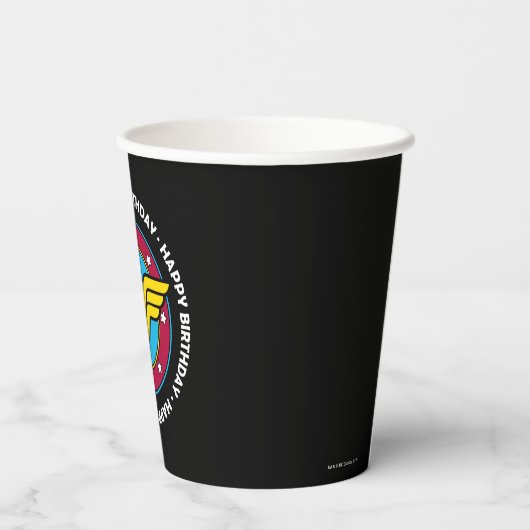 直流漫画 |疑問に思女性サークル&スターズ誕生日 紙コップ (裏面)