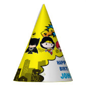 直流漫画 | Justice League -チビ（小さくかわいく書いた感じ）誕生日 パーティーハット (左)