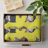 直流漫画 | Justice League -チビ(小さくかわいく書いた感じ)誕生日 薄葉紙 (ギフト)