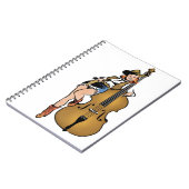 直立した低音の女の子のノート ノートブック (左側)