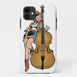 直立した低音の女の子の例 iPhone 11 ケース