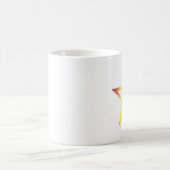 直立した虹の五芒星のマグ コーヒーマグカップ (中央)