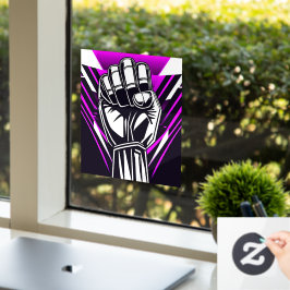 直立拳漫画範囲窓の固定 ウィンドウサイン