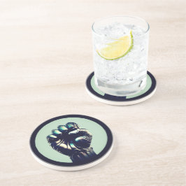 直立拳2aサークルストーンコースター コースター