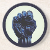 直立拳2bサークルストーンコースター コースター (正面)