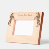 直立野生馬がフレームをエッチングカスタム文字 レーザー彫刻フレーム (左)