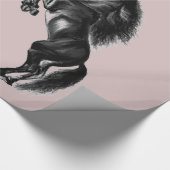 直立馬ギフトラッピング紙-カスタム文字 ラッピングペーパー (角)