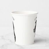 直立馬紙カップカスタム文字 紙コップ (右)