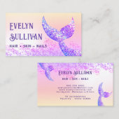 直系フェイクグリッターマーメイドテール名刺 名刺 (正面/裏面)