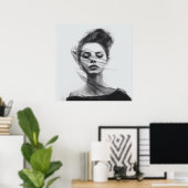 直系美術スケッチ女性用体ポスター ポスター (ホームオフィス)