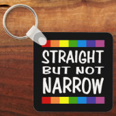 直線だが狭いキーチェーン キーホルダー (正面)