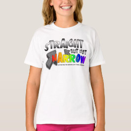 直線だが狭くない Tシャツ