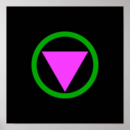 直線の同盟記号 ポスター (正面)