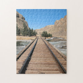 直線を下る – 鉄道パズル ジグソーパズル