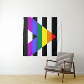 直線同盟国の国旗 タペストリー (インサイチュ(横))