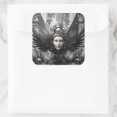 直線顔 スクエアシール (バッグ)