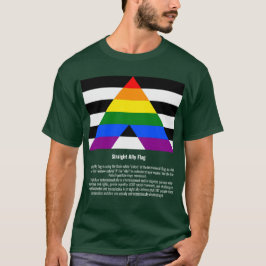 直線Allyフラグ#tee #LGBTQ+ Tシャツ