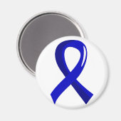 直腸がんブルーリボン3 マグネット (正面/裏面)