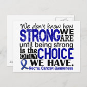 直腸がん我々の強さ ポストカード (正面/裏面)