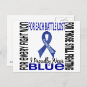 直腸がんI誇らしげに衣服ブルー2 ポストカード (正面/裏面)