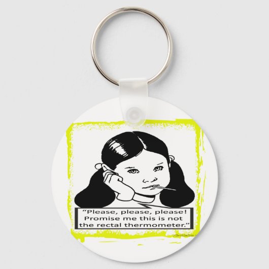 直腸温度計 キーホルダー (正面)