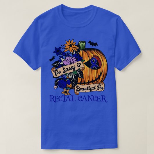 直腸認識度レトロなハロウィーン怖いカボチャhea tシャツ (デザイン正面)
