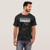 直観は大切 スピリチュアリティ マインドフルネス 仏教 Tシャツ (正面フル)