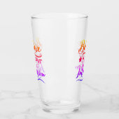 直観感動的信じスピリチュアルの引用文 タンブラーグラス (左)