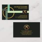 直角接線の数学的シェイプ 名刺 (正面/裏面)