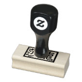 直角書中国の道家の切手 ラバースタンプ (スタンプ)