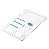 直販Daily Planningメモ帳 ノートパッド (アングル)