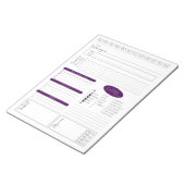 直販Daily Planningメモ帳 ノートパッド (アングル)