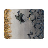 直進で朝の磁石 マグネット (横)